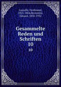 Gesammelte Reden und Schriften. 10