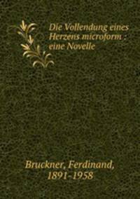Die Vollendung eines Herzens microform : eine Novelle