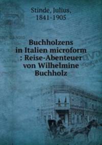 Buchholzens in Italien microform : Reise-Abenteuer von Wilhelmine Buchholz