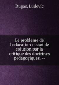 Le probleme de l