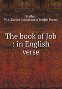 The book of Job : in English verse