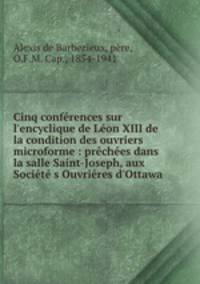 Cinq conferences sur l