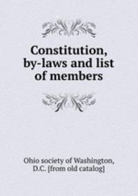Constitution, by-laws and list of members