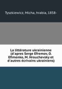 La litterature ukrainienne (d
