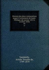 Histoire des deux restaurations jusqu