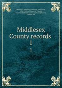 Middlesex County records . 1