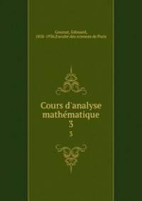 Cours d`analyse mathmatique. 3
