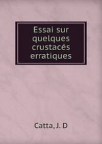 Essai sur quelques crustaces erratiques