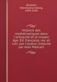 Histoire des mathematiques dans l