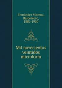 Mil novecientos veintids microform