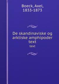 De skandinaviske og arktiske amphipoder. text