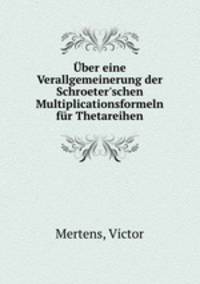 Uber eine Verallgemeinerung der Schroeter