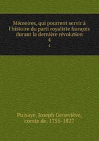 Memoires, qui pourrent servir a l