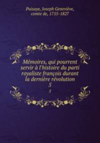 Memoires, qui pourrent servir a l