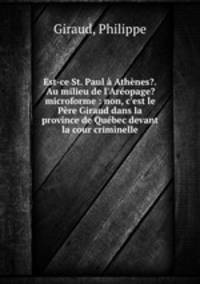 Est-ce St. Paul a Athenes?.Au milieu de l