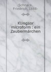Klingsor. ein Zaubermrchen