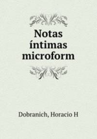 Notas intimas microform
