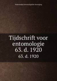 Tijdschrift voor entomologie. 63. d. 1920
