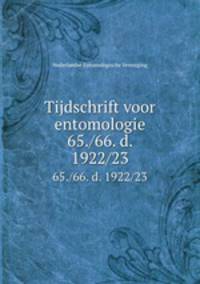 Tijdschrift voor entomologie. 65./66. d. 1922/23