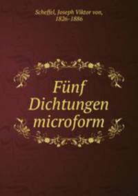 Funf Dichtungen microform