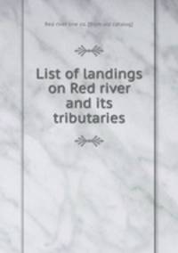 List of landings on Red river and its tributaries