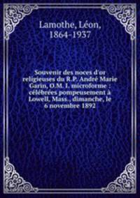 Souvenir des noces d