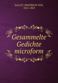 Gesammelte Gedichte microform