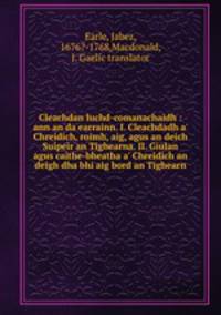 Cleachdan luchd-comanachaidh : ann an da earrainn. I. Cleachdadh a