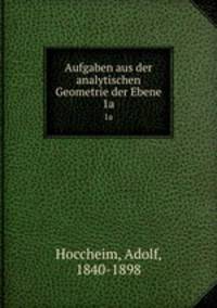 Aufgaben aus der analytischen Geometrie der Ebene. 1a