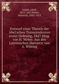 Entwurf einer Theorie der Abel