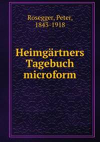 Heimgartners Tagebuch microform
