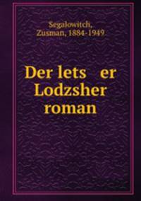 Der lets er Lodzsher roman