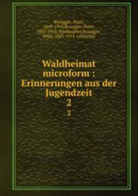 Waldheimat microform : Erinnerungen aus der Jugendzeit. 2