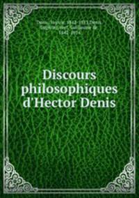 Discours philosophiques d