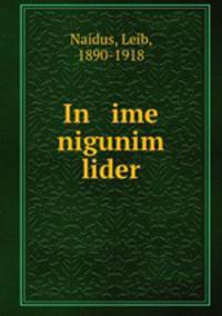 In ime nigunim lider