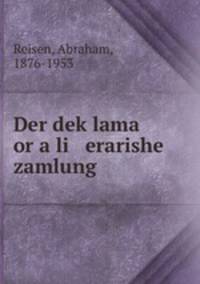 Der deklama or a li erarishe zamlung