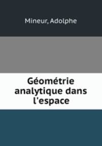Geometrie analytique dans l