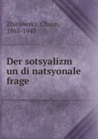 Der sotsyalizm un di natsyonale frage