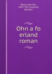 Ohn a fo erland roman