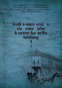 Folks-univerzi e sis ema ishe kursen far zelbs bildung. 3