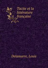 Tacite et la litterature francaise