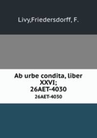 Ab urbe condita, liber XXVI;. 26AET-4030