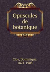 Opuscules de botanique