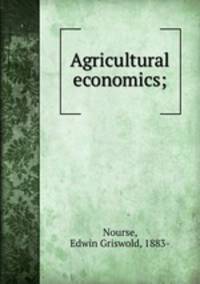 Agricultural economics;
