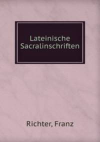 Lateinische Sacralinschriften