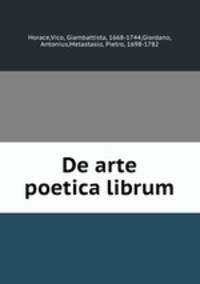 De arte poetica librum
