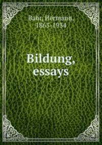 Bildung, essays