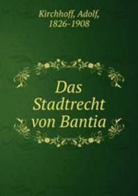 Das Stadtrecht von Bantia