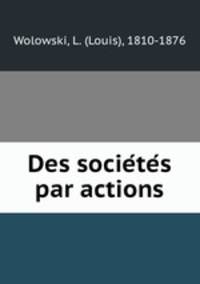 Des socie?te?s par actions