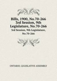 Bills, 1900, No.70-266. 3rd Session, 9th Legislature, No.70-266